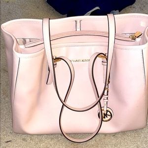 Michael Kors pink tote bag